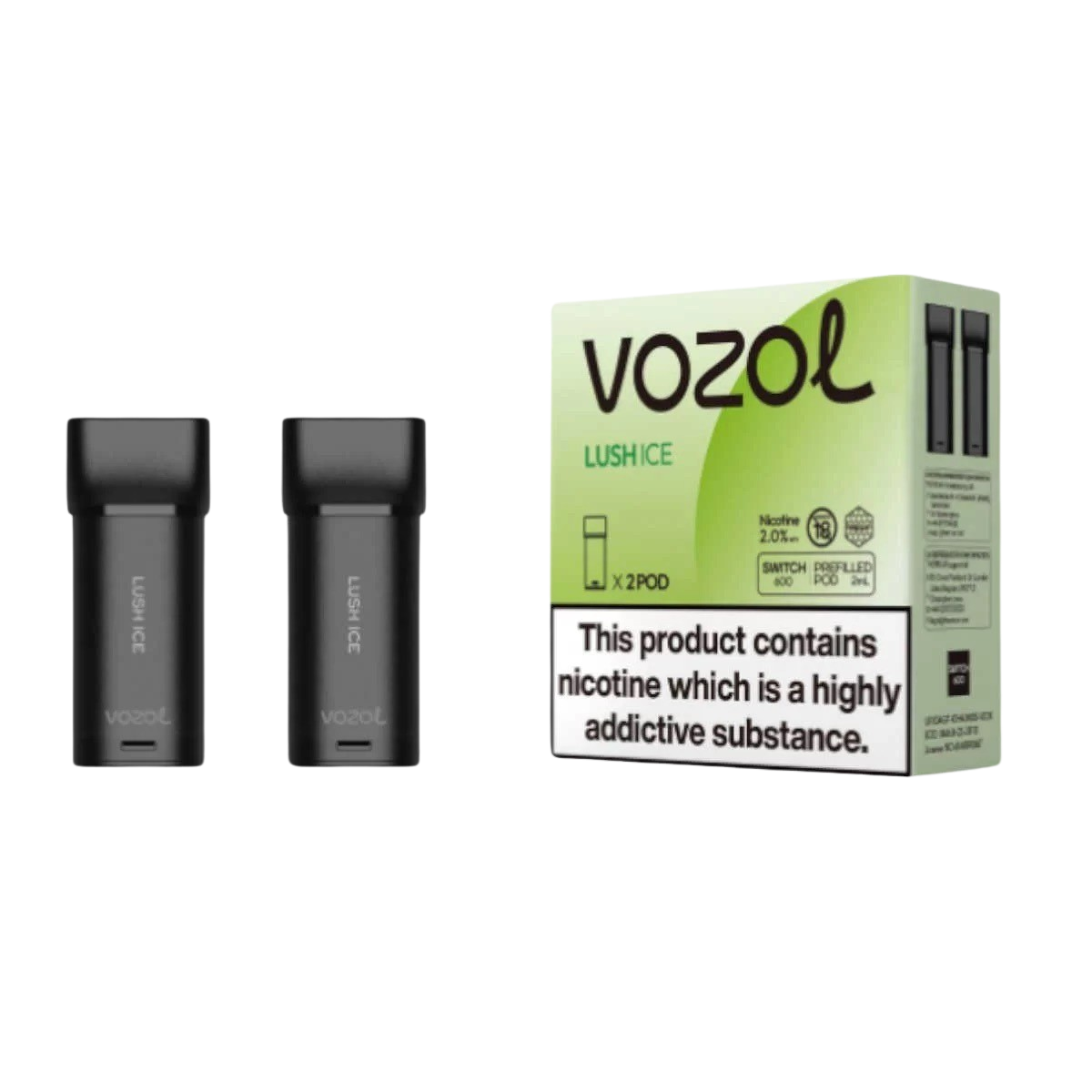 VOZOL SWITCH 600 2er Pod - Lush Ice