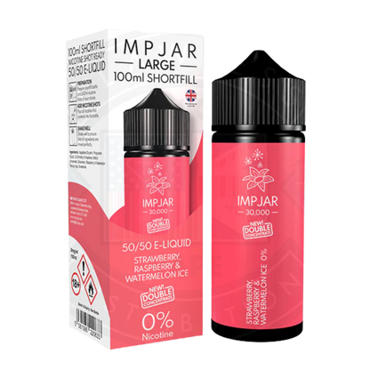 IMP JAR Large -  Shortfill Doubleconcentrate - Strawberry Raspberry & Watermelon Ice 100ml 0mg