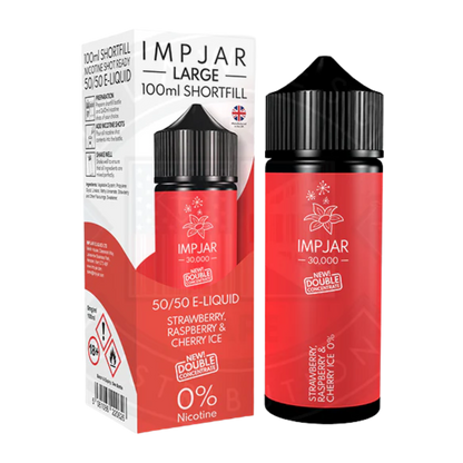 IMP JAR Large - Shortfill Doubleconcentrate - Strawberry Raspberry & Cherry Ice 100ml 0mg