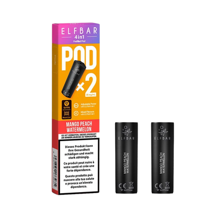 Elf Bar - 4in1 Pod - 2 x 2ml - Mango Peach Watermelon