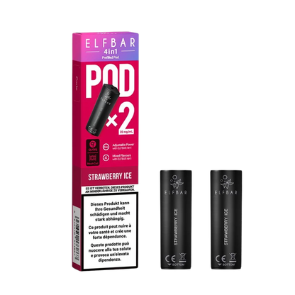 Elf Bar - 4in1 Pod - 2 x 2ml - Strawberry Ice