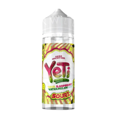 Yeti - E-Liquid Shortfill - Sourz Raspberry Watermelon Ice 0mg 100ml
