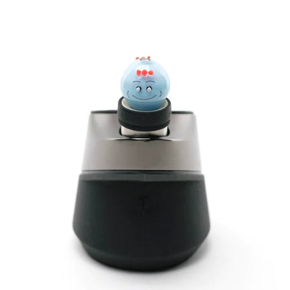 Empire Glassworks Puffco Peak Bubble Cap – Blue Twins