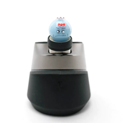 Empire Glassworks Puffco Peak Bubble Cap – Blue Twins