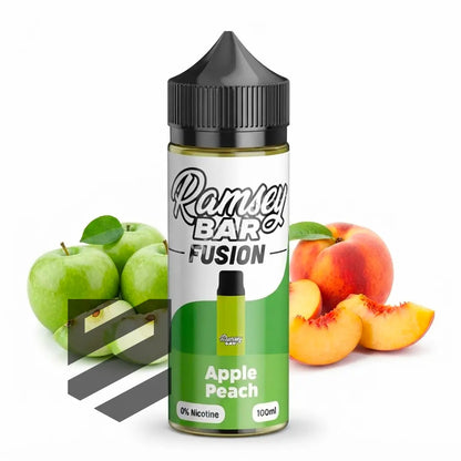 Ramsey - E-Liquid Shortfill - Bar Fusion- Apple Peach 0mg 100ml