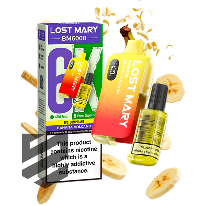 LOST MARY BM6000 Banana Volcano Vape | Snustrend Snustrend - Snus, Vapes & Schnupf LOST MARY BM6000 Banana Volcano Vape | Snustrend Snustrend - Snus, Vapes & Schnupf