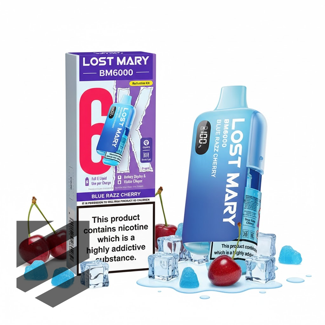 Lost Mary BM6000 Prefilled Pod Kit – Blue Razz Cherry