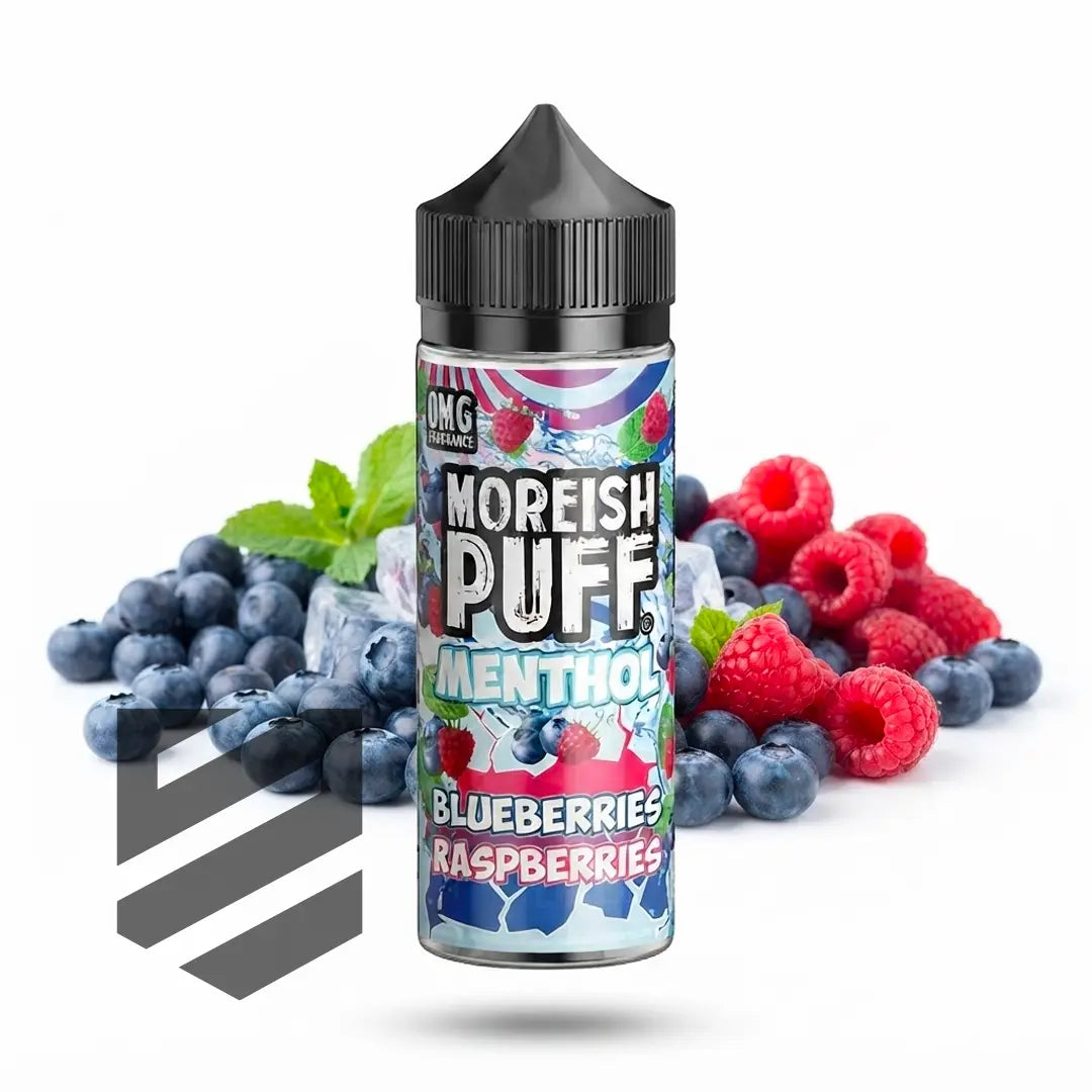 Moreish Puff - Menthol - 0mg Shortfill - Blueberries & Raspberries