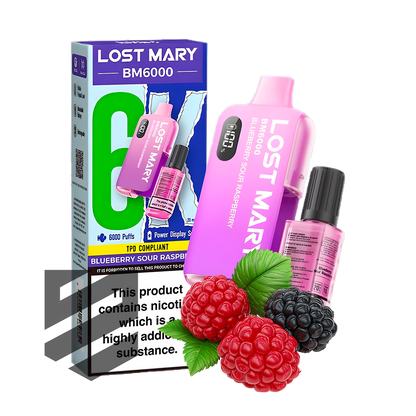 LOST MARY BM6000 Blueberry Sour Raspberry Vape | Snustrend Snustrend - Snus, Vapes & Schnupf LOST MARY BM6000 Blueberry Sour Raspberry Vape | Snustrend Snustrend - Snus, Vapes & Schnupf