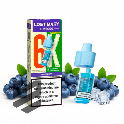 Lost Mary BM6000 Prefilled Pods – Blueberry – 20mg/ml
