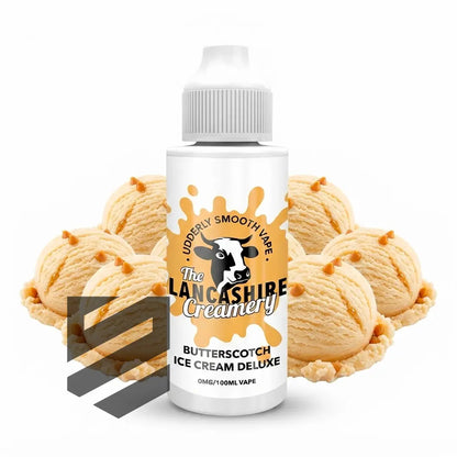 The Lancashire Creamery - Butterscotch Ice Cream Deluxe 0mg 100ml