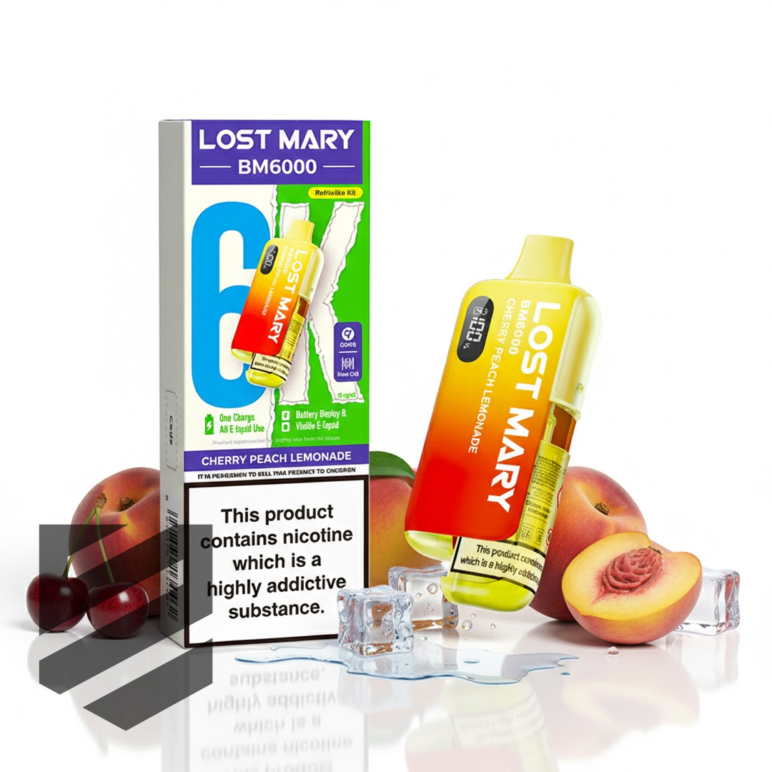 Lost Mary BM6000 Prefilled Pod Kit – Cherry Peach Lemonade