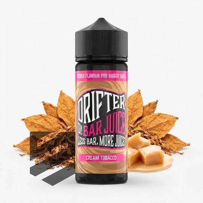 Drifter Bar Juice - Cream Tobacco 0mg 100ml Shortfill