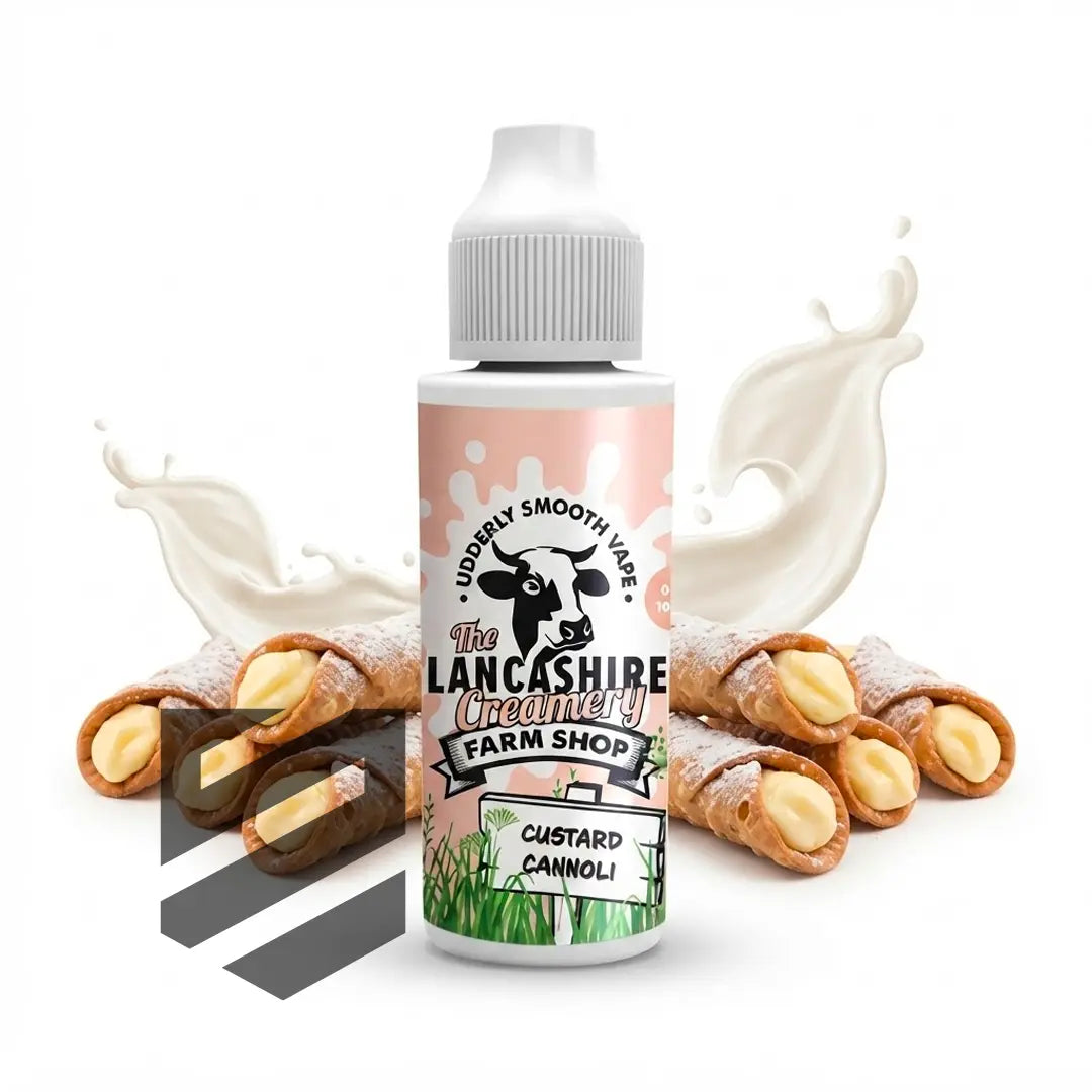 The Lancashire Creamery - Custard Canoli 0mg 100ml