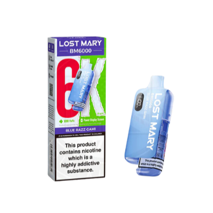 LOST MARY BM6000 Blue Razz Gami- Vape Kit