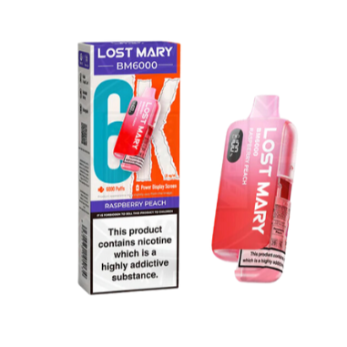 LOST MARY BM6000 Rasperry Peach- Vape Kit