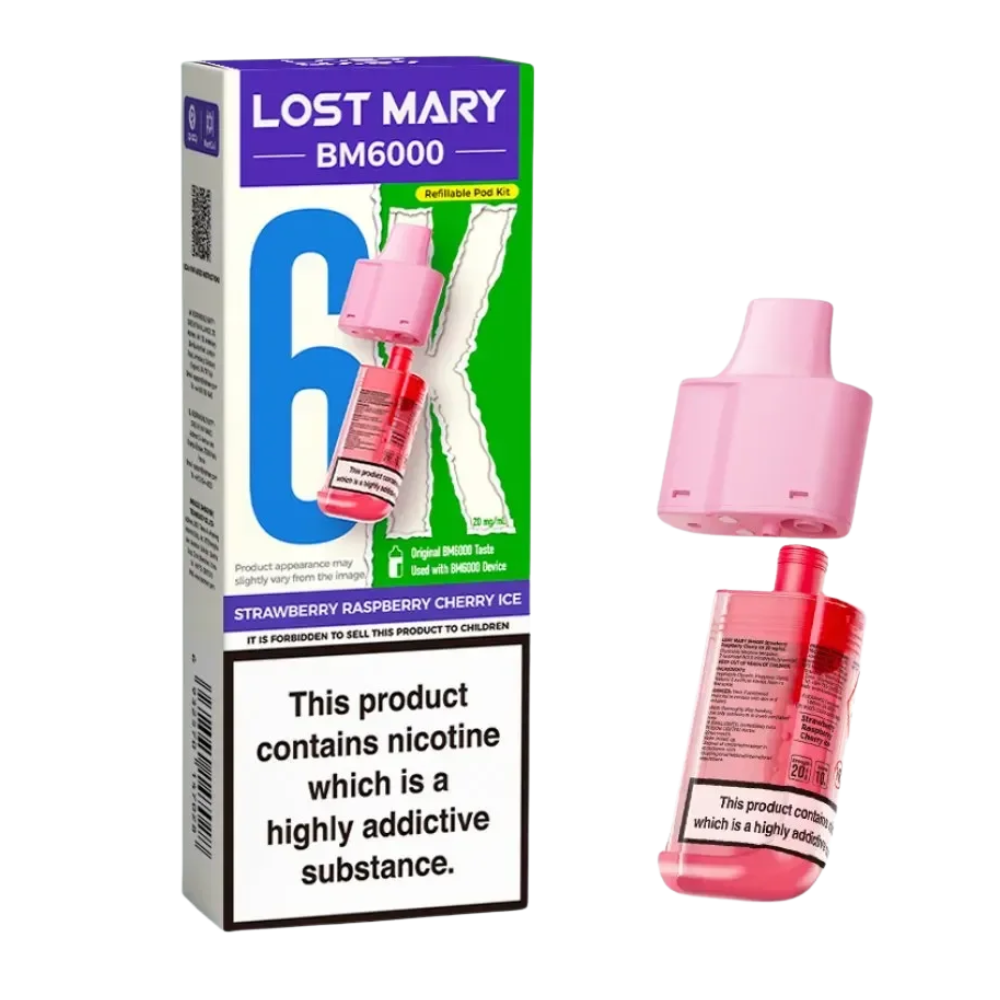 Lost Mary - BM6000 -  Strawberry Raspberry Blackberry - Vape Kit