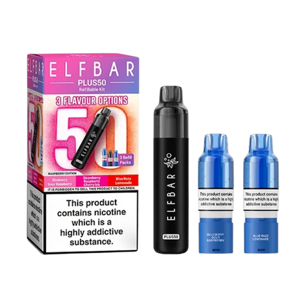 Elf Bar - Plus 50 - Starterset - Raspberry Edition