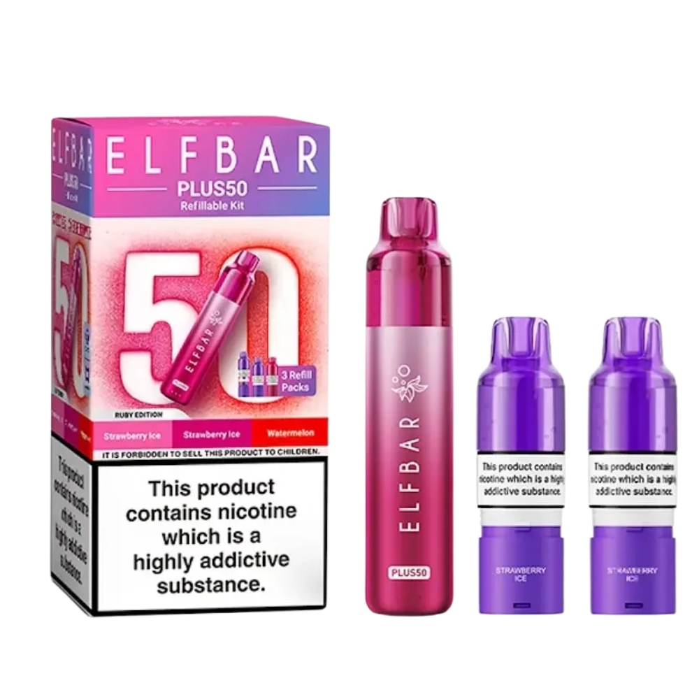 Elf Bar - Plus 50 - Starterset - Ruby Edition