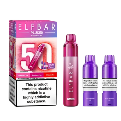Elf Bar - Plus 50 - Starterset - Ruby Edition
