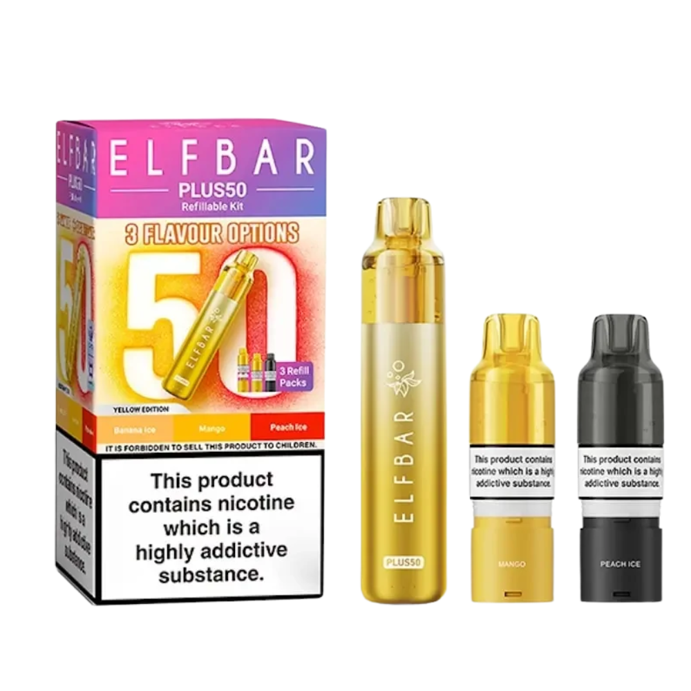 Elf Bar - Plus 50 - Starterset - Yellow Edition