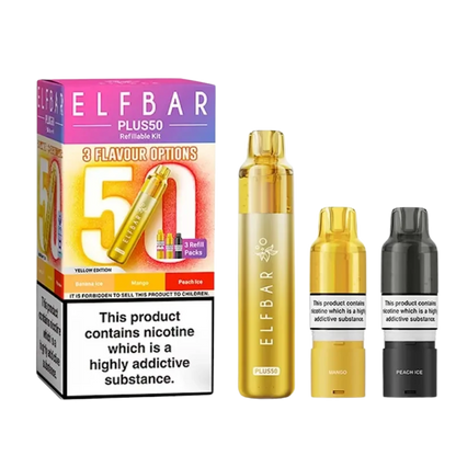 Elf Bar - Plus 50 - Starterset - Yellow Edition