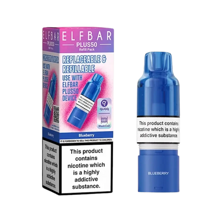 Elf Bar - Plus 50 - Pod & Refill - Blueberry