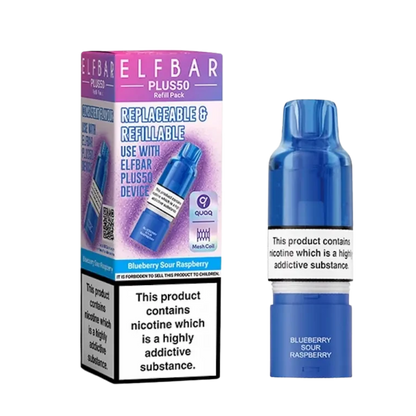 Elf Bar - Plus 50 - Pod & Refill - Blueberry Sour Raspberry