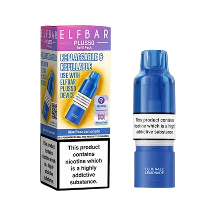 Elf Bar - Plus 50 - Pod & Refill - Blue Razz Lemonade