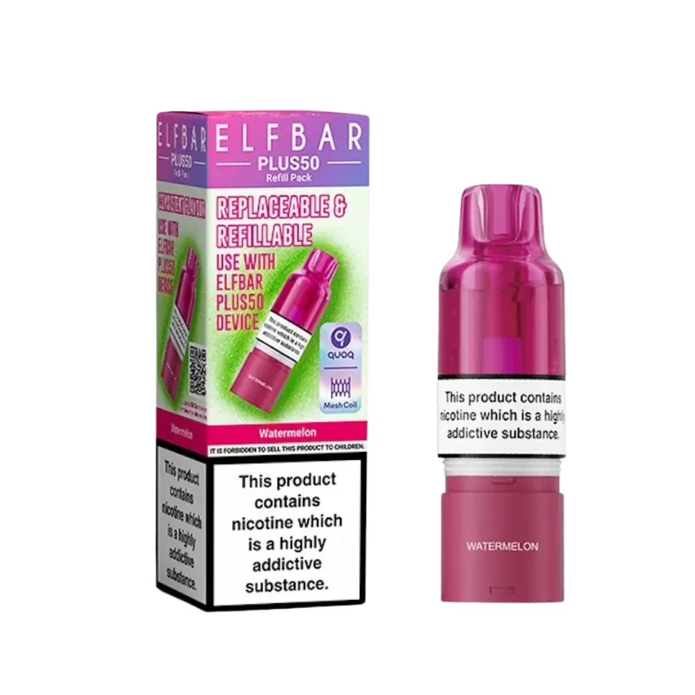 Elf Bar - Plus 50 - Pod & Refill - Watermelon