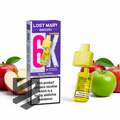 Lost Mary BM6000 Prefilled Pods – Double Apple – 20mg/ml