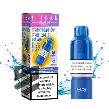 Elf Bar - Plus 50 - Pod & Refill - Blue Razz Lemonade