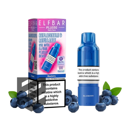 Elf Bar - Plus 50 - Pod & Refill - Blueberry