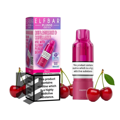 Elf Bar - Plus 50 - Pod & Refill - Cherry