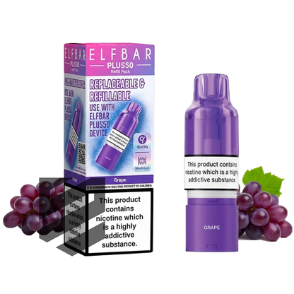 Elf Bar - Plus 50 - Pod & Refill - Grape