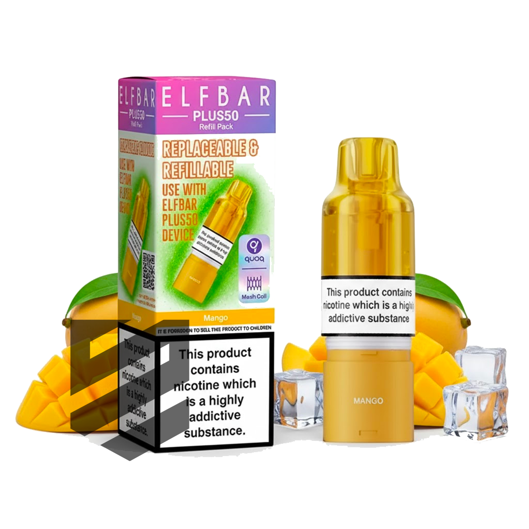 Elf Bar - Plus 50 - Pod & Refill - Mango
