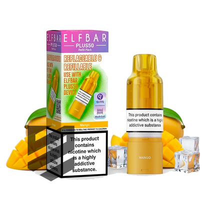 Elf Bar - Plus 50 - Pod & Refill - Mango