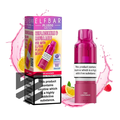Elf Bar - Plus 50 - Pod & Refill - Pink Lemonade