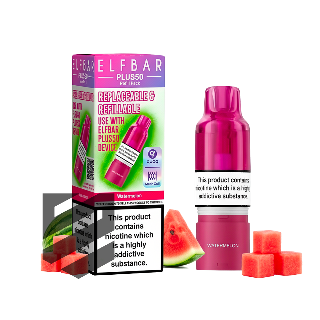 Elf Bar - Plus 50 - Pod & Refill - Watermelon