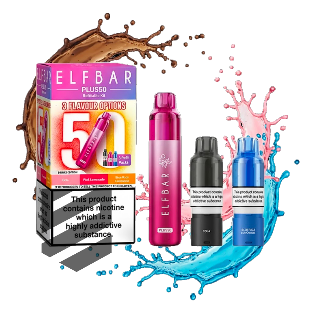 Elf Bar - Plus 50 - Starterset - Drinks Edition