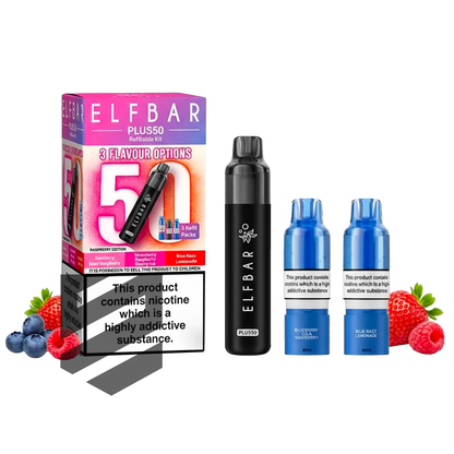 Elf Bar - Plus 50 - Starterset - Raspberry Edition