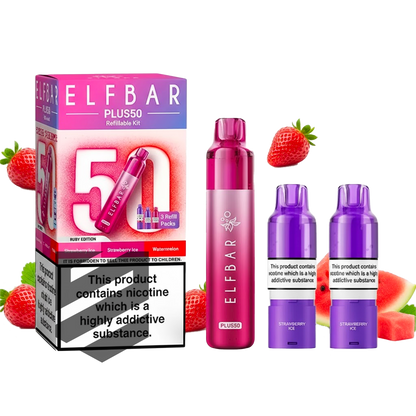 Elf Bar - Plus 50 - Starterset - Ruby Edition