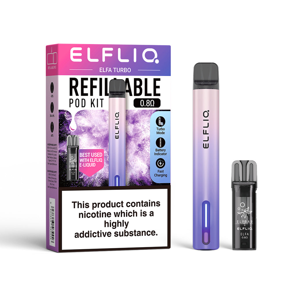 Elfliq - Elfa Turbo - Vape Kit - Aurora Purple