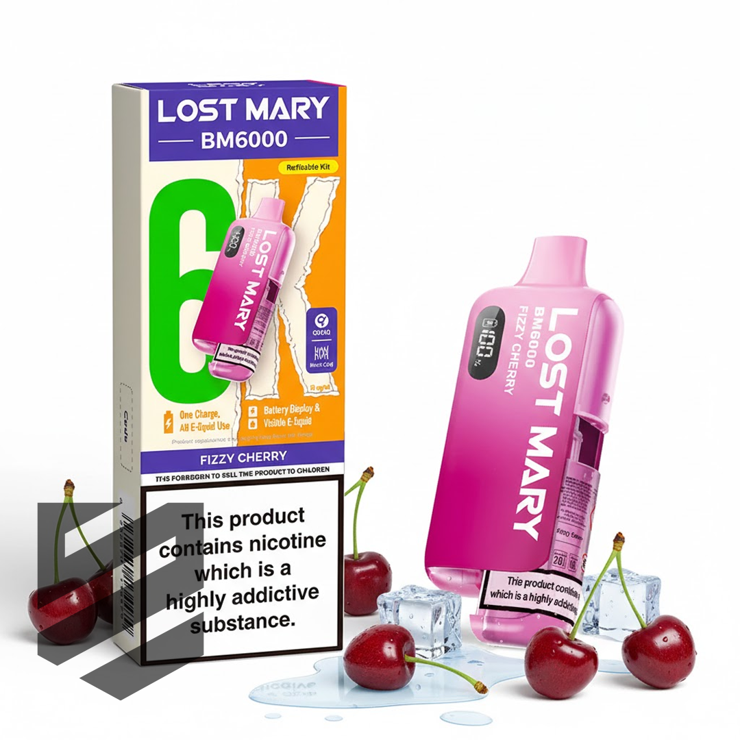 Lost Mary BM6000 Prefilled Pod Kit – Fizzy Cherry