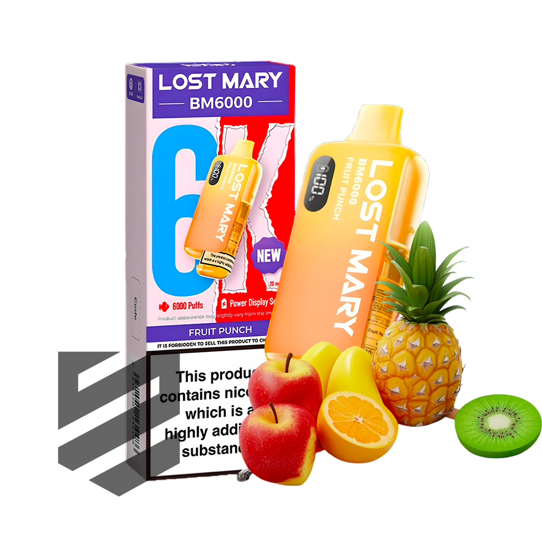 fruit punch lost mary 6000 Lost Mary Nera Fullview 70K POD - $14.50