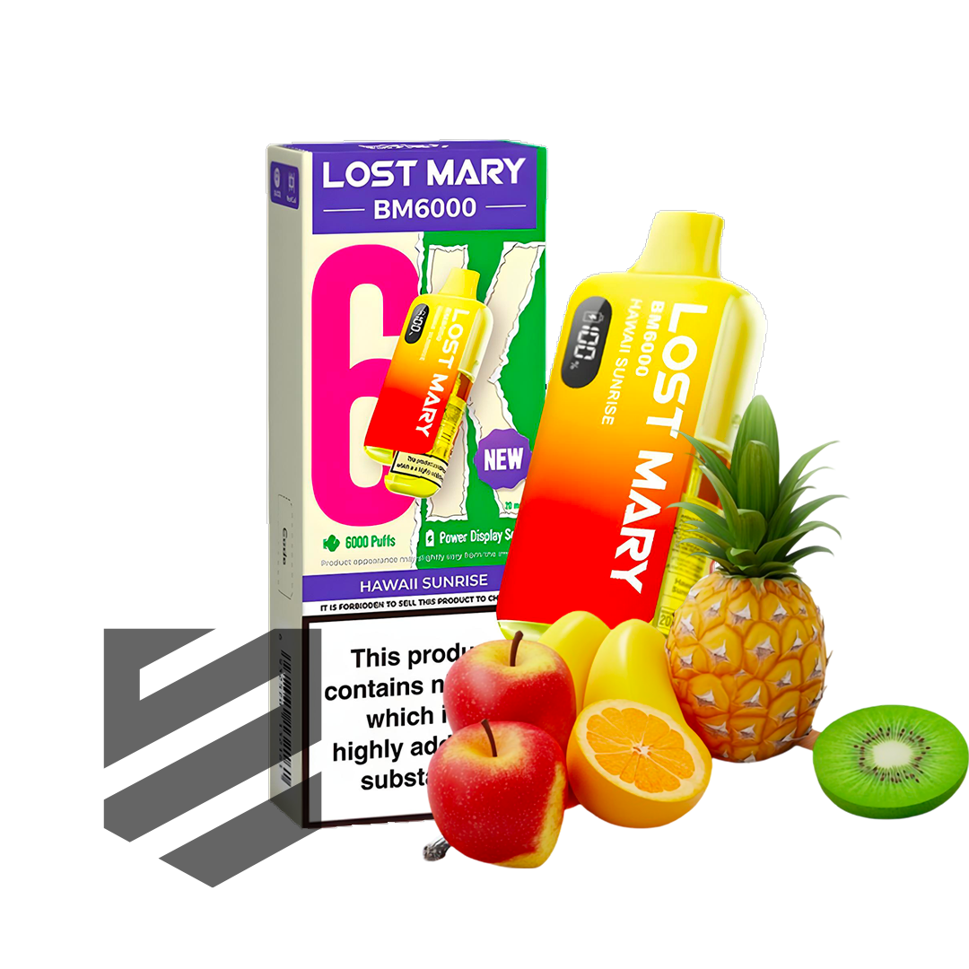 lost mary bm6000 hawaii sunrise LOST MARY BM6000 | Hawaii Sunrise | Vape Kit – Snustrend