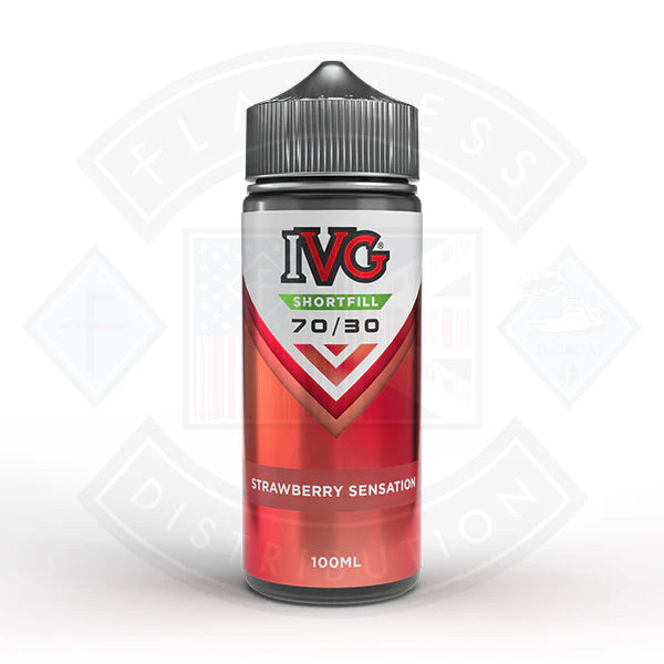 IVG 70/30 0 mg – 100 ml Shortfill Strawberry Sensation