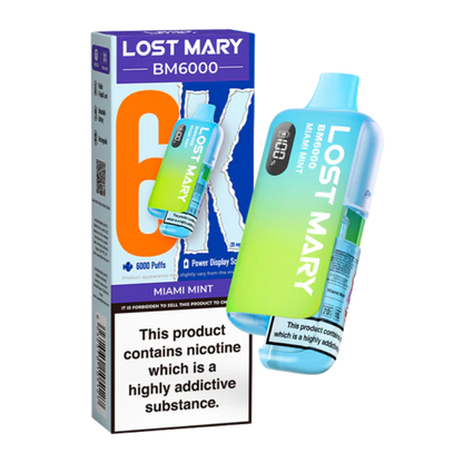 Lost Mary - BM6000 -  Miami Mint - Vape Kit