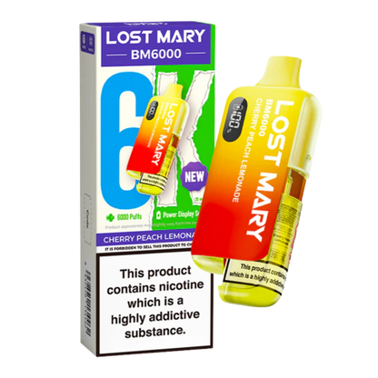 Lost Mary - BM6000 -  Cherry Peach Lemonade - Vape Kit
