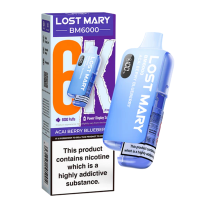 Lost Mary - BM6000 -  Acai Berry Blueberry - Vape Kit